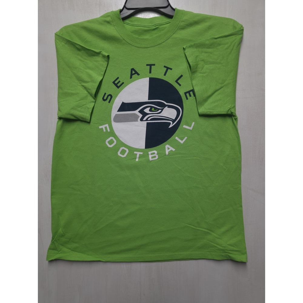 Seattle Seahawks Team Apparel Green T Shirt NFL Medium New - Picture 3 of 7
